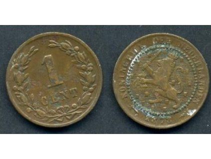 NIZOZEMÍ. 1 cent 1878.