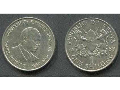 KEŇA. 1 Shilling 1980. KM-20