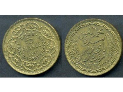 TUNIS. 5 francs 1946.