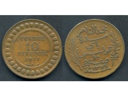 TUNIS. 10 centimes 1911.