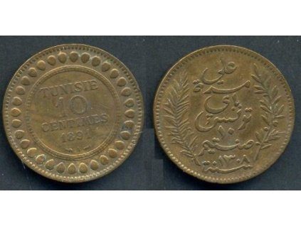 TUNIS. 10 centimes 1891.