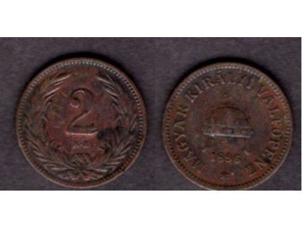 František Josef I. 2 fillér 1896/KB