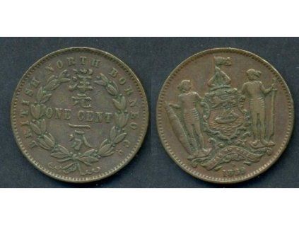 Britské severní Borneo. 1 cent 1889/H.
