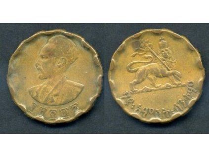 ETHIOPIE. Hailé Selassié I. 25 cents 1944 / EE 1936.