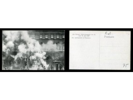 Die Wiener Schreckenstage am 15. and 16. Juli 1927.