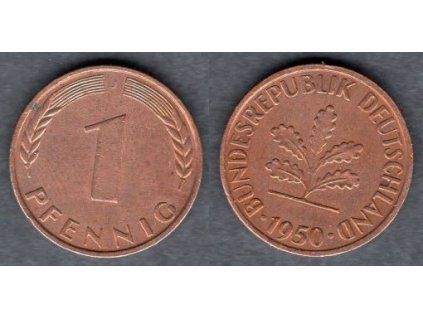 Německo. 1 Pfennig 1950/J.