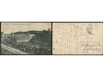 TĚŠNOV. Dvůr Králové nad Labem. Labská nádrž. 1920.
