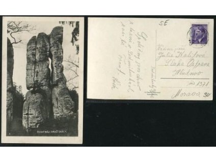 ČESKÝ RÁJ. Dračí skály. 1942.