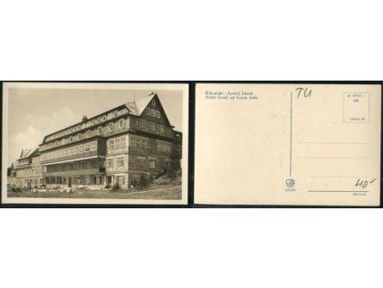 JANSKÉ LÁZNĚ. Hotel Černý na Černé hoře. Krkonoše.