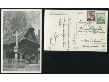 ROŽNOV POD RADHOŠTĚM. Valašské muzeum v přírodě. 1940.