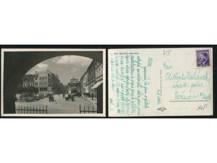 VALAŠSKÉ MEZIŘÍČÍ. Náměstí. 1943.