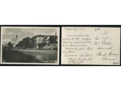 VALAŠSKÉ MEZIŘÍČÍ. Celkový pohled. 1933.