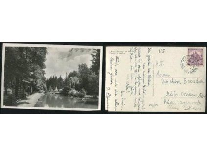 ROŽNOV POD RADHOŠTĚM. Partie z parku. 1941.
