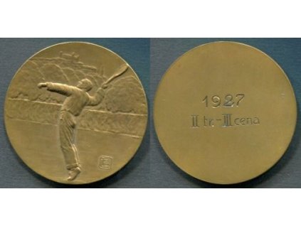 BRATISLAVA. Tenisový turnaj 1927.  II tr. - III. cena. LTKB.