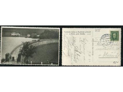 RŮŽĎKA. Turistická útulna na Bystřičské přehradě u Půstů.1933.