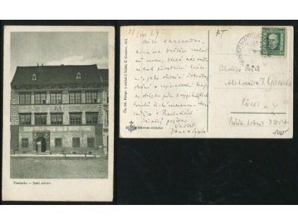 PRACHATICE. Stará radnice. 1929.