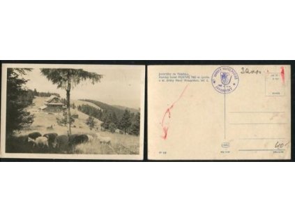JAVORNÍKY. Horský hotel Portáš 960 m n. m.