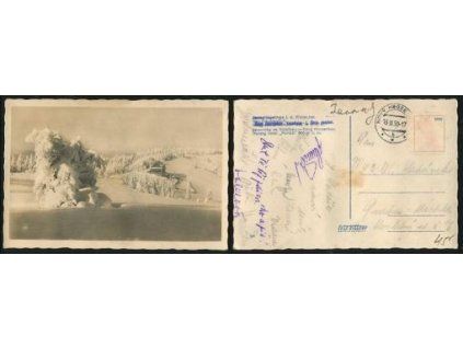 JAVORNÍKY. Nový Hrozenkov. Horský hotel Portáš 960 m n. m. 1950.