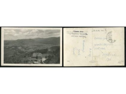 JAVORNÍKY. Chata u Frenštátu p. R. 1949.
