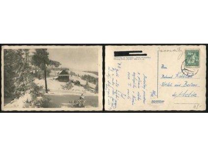 JAVORNÍKY. Hotel Portáš 960 m n. m. 1951.