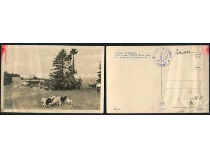 JAVORNÍKY. Hotel Portáš 960 m n. m. 1951.