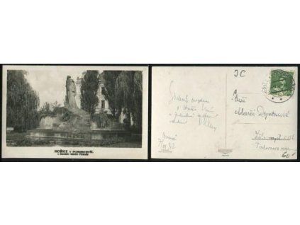 HOŘICE v Podkrkonoší. Husův pomník. 1932.