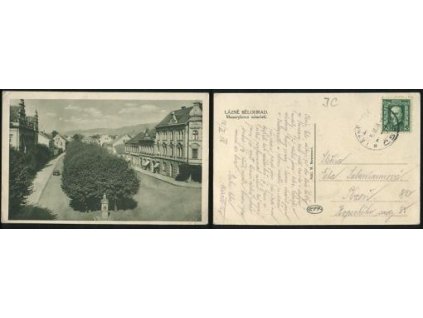 LÁZNĚ BĚLOHRAD. Masarykovo námstí. 1928.