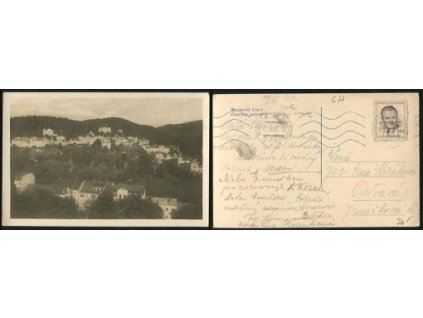 MARIÁNSKÉ LÁZNĚ. Částečný pohled. 1949.