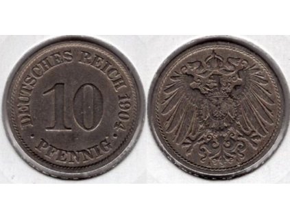 NĚMECKO. 10 Pfennig 1904/A.