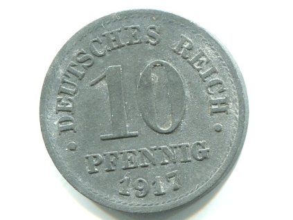 NĚMECKO. 10 Pfennig 1917. KM-26.
