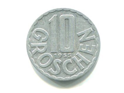 RAKOUSKO. 10 Groschen 1955.