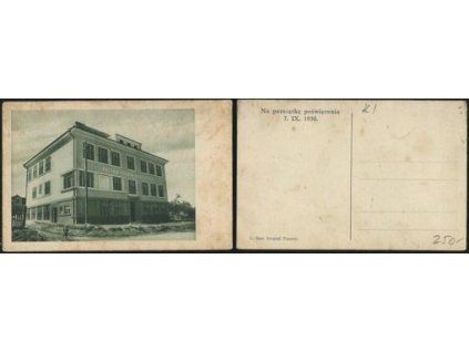 DOLNÍ LUTYNĚ. Polska szkoła wydziałowa. Na památku posvěcení 7.9.1930.