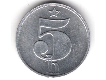 ČESKOSLOVENSKO. 5 haléřů 1986.