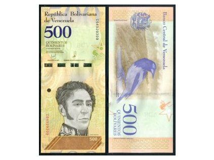 VENEZUELA. 500 bolivares 2018.