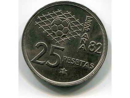 ŠPANĚLSKO. 25 Pesetas 1980/81. KM-818