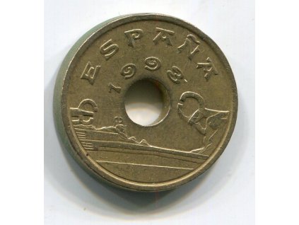 ŠPANĚLSKO. 25 pesetas 1993. KM-824.