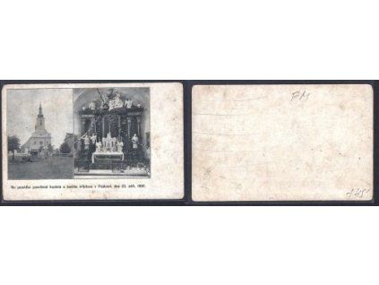 PASKOV. Na památku posvěcení kostela a nového hřbitova. 23.9.1906.