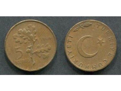 TURECKO. 5 kurus 1966.