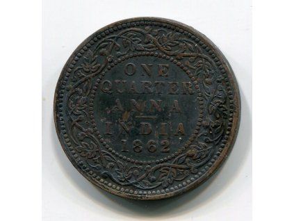 INDIE. 1/4 anna 1862.