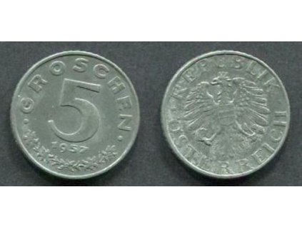 RAKOUSKO. 5 groschen 1957.