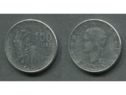 ITÁLIE. 100 lire 1979. KM-106