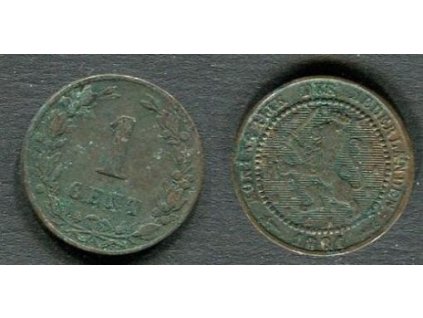 NIZOZEMÍ. 1 cent 1881.