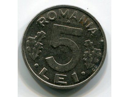 RUMUNSKO. 5 lei 1993.