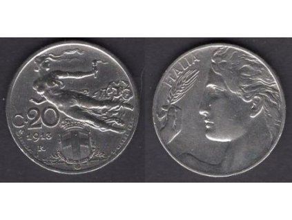 ITÁLIE. 20 centesimi 1913.
