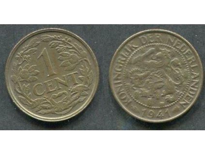 NIZOZEMÍ. 1 cent 1941.