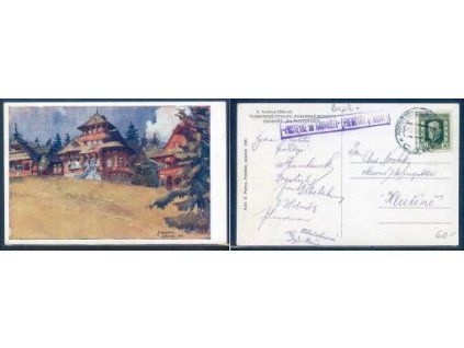 PUSTEVNY. Turistické útulny ,,Pohorské jednoty Radhošť" Na Pustevních. 1925.