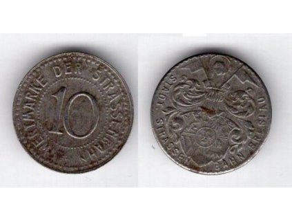 WROCŁAW / Breslau. 10 Pfennig. Stadt-Strassen-Bahn.