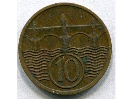 ČESKOSLOVENSKO. 10 haléřů 1938.