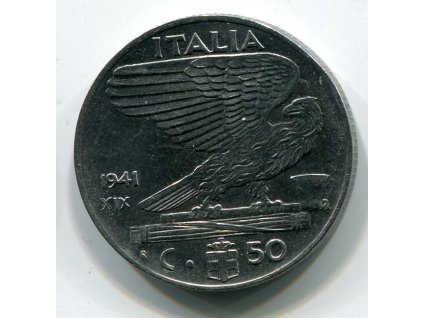 ITÁLIE. 50 centesimi 1941.