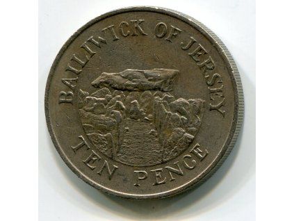 JERSEY. 10 pence 1986